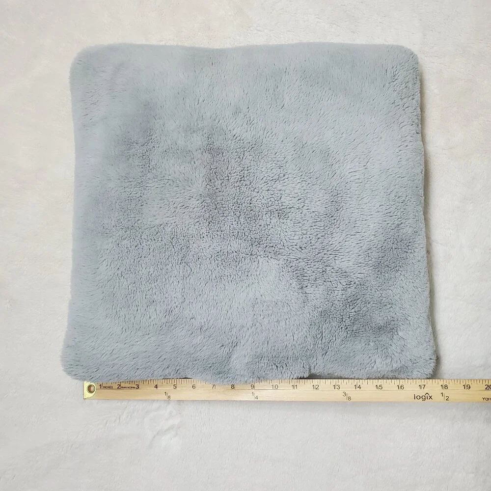 Soft Light Grey Pillows Set of 2